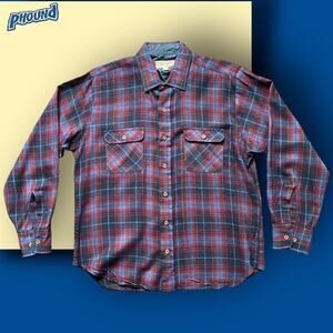 VTG Arrow Sportswear Multicolor Acrylic Flannel Button Up L